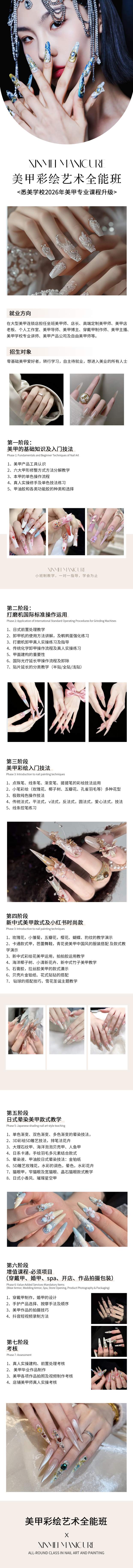美甲彩绘艺术全能班